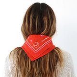 KR Drippy Heart Bandana, Lobster-Kerri Rosenthal