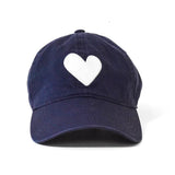 KR Heart Patch Hat, Indigo/ Blue-Kerri Rosenthal