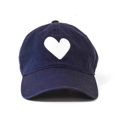 KR Heart Patch Hat, Indigo/ Blue-Kerri Rosenthal