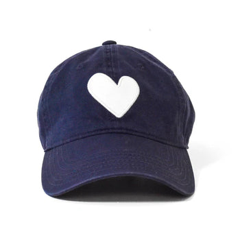KR Heart Patch Hat, Indigo/ Blue-Kerri Rosenthal