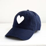 KR Heart Patch Hat, Indigo/ Blue-Kerri Rosenthal