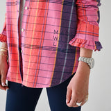 KR Mia Ruffle Plaid, Cabin-Kerri Rosenthal