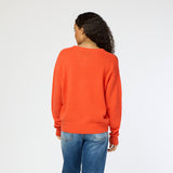 Kerri Rosenthal Frenchy Cashmere Sweater, Aperol Orange