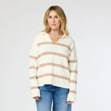 Syd Sweater, Off White/ Taupe-Kerri Rosenthal