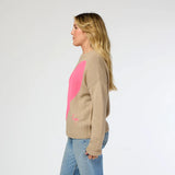 Benton Cashmere Sweater Imperfect Heart, Taupe-Kerri Rosenthal