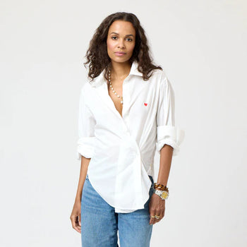Kerri Rosenthal Jack Shirt, White-Kerri Rosenthal