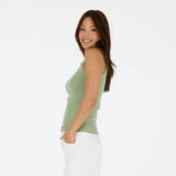 Kerri Rosenthal Heart Tank, Army Green-Kerri Rosenthal