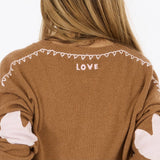 Kerri Rosenthal Deep V Neck Love Sweater, Sienna-Kerri Rosenthal