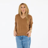 Kerri Rosenthal Deep V Neck Love Sweater, Sienna-Kerri Rosenthal