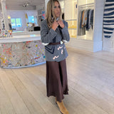 Kerri Rosenthal Ali Maxi Skirt, Cocoa-Kerri Rosenthal