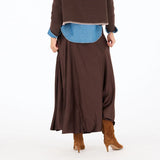 Kerri Rosenthal Ali Maxi Skirt, Cocoa-Kerri Rosenthal