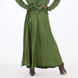 Kerri Rosenthal Ali Maxi Skirt, Army Green-Kerri Rosenthal