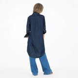 KR Mia Denim Shirt Dress, True Denim-Kerri Rosenthal