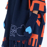 KR Patch Mittens, Indigo Blue-Kerri Rosenthal