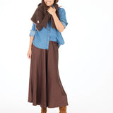 Kerri Rosenthal Ali Maxi Skirt, Cocoa-Kerri Rosenthal