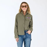 KR Pia Love Brigade Shirt, Army Green-Kerri Rosenthal