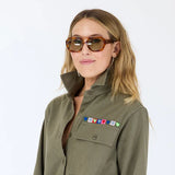 KR Pia Love Brigade Shirt, Army Green-Kerri Rosenthal