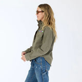 KR Pia Love Brigade Shirt, Army Green-Kerri Rosenthal