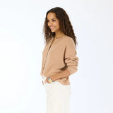 KR Bassett Cardigan, Camel-Kerri Rosenthal