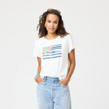 Kerri Rosenthal Suke US of Love Tee, White-Kerri Rosenthal