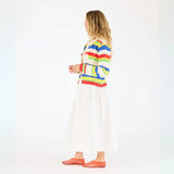 Stripe Beau-Lero Sweater, Multi-Kerri Rosenthal