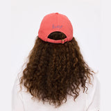 Imperfect Heart Hat, Poppy Red-Denim Blue-Kerri Rosenthal