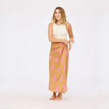 KR Sarong, Ikat Heart-Lark-Palm Pink-Kerri Rosenthal