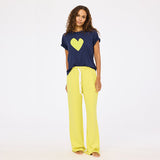 Suke Imperfect Heart Tee, Indigo Blue-Cactus-Kerri Rosenthal