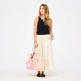 Two-Tone Tank Dress, Black-Cloud-Kerri Rosenthal