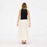 Two-Tone Tank Dress, Black-Cloud-Kerri Rosenthal