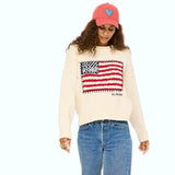 Imperfect Heart Hat, Poppy Red-Denim Blue-Kerri Rosenthal