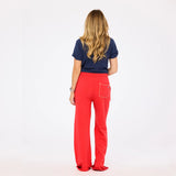Weekend Barb Sweatpant, Poppy Red-Kerri Rosenthal