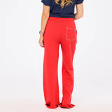 Weekend Barb Sweatpant, Poppy Red-Kerri Rosenthal