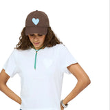 KR Imperfect Heart Hat, Coco/Chambray-Kerri Rosenthal