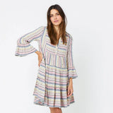 Kerri Rosenthal Charlie Dress, Stripe-Kerri Rosenthal