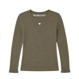KR Long Sleeve Rib Tee, Army Green