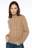 Kinross Cable Mock, Camel-Kinross Cashmere