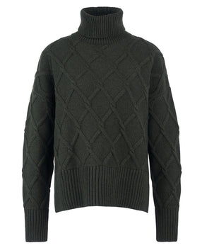 Perch Knitted Jumper, Olive-Barbour