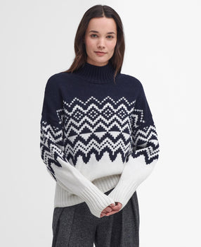 Barbour Gwyn Fair Isle Sweater, Cloud-Barbour