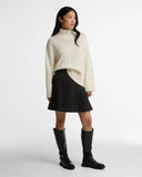 Barbour Woodhouse Cashmere Blend Funnel Neck Knitted Jumper, Ecru-Barbour