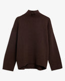 Barbour Woodhouse Cashmere Blend Funnel Neck Knitted Jumper, Rustic-Barbour