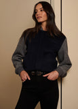 The Studio Bomber, Navy Grey
