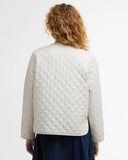 Cashel Collarless Quilted Jacket, Mist-Barbour