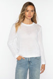 Openwork Crew, White-Kinross Cashmere
