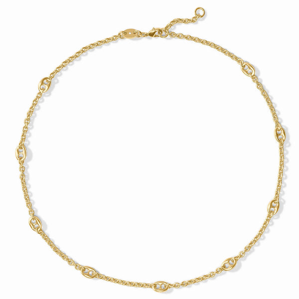 JV Laguna Delicate Station Necklace, Gold-Julie Vos
