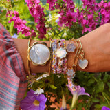 ASHA Heart Charm Link Bracelet, Mother of Pearl