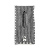 KR Loved Squared Loop Scarf, Smoke-Kerri Rosenthal