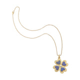 Jane Win LUCKY in Love Clover Necklace, Lapis-Jane Win