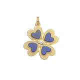Jane Win LUCKY in Love Clover Necklace, Lapis-Jane Win