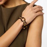 Madison Link Bracelet, Gold-Tortoise-Julie Vos